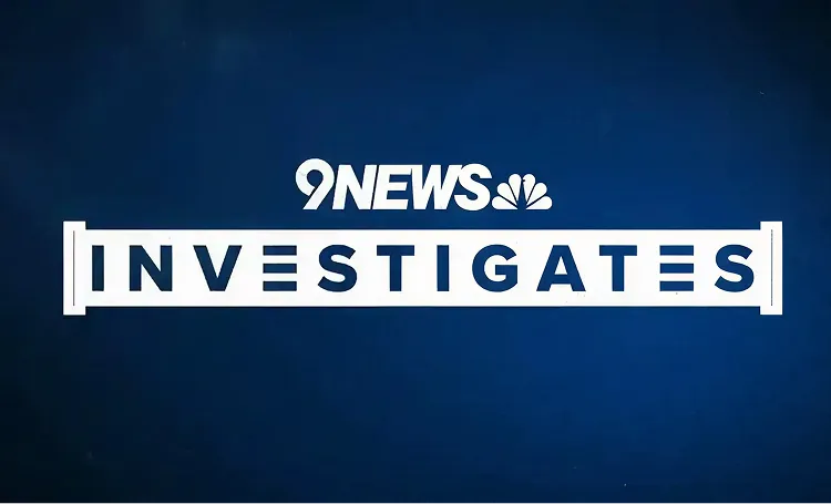 9NEWS NBC logo above the word "INVESTIGATES" in bold white text on a dark blue background.